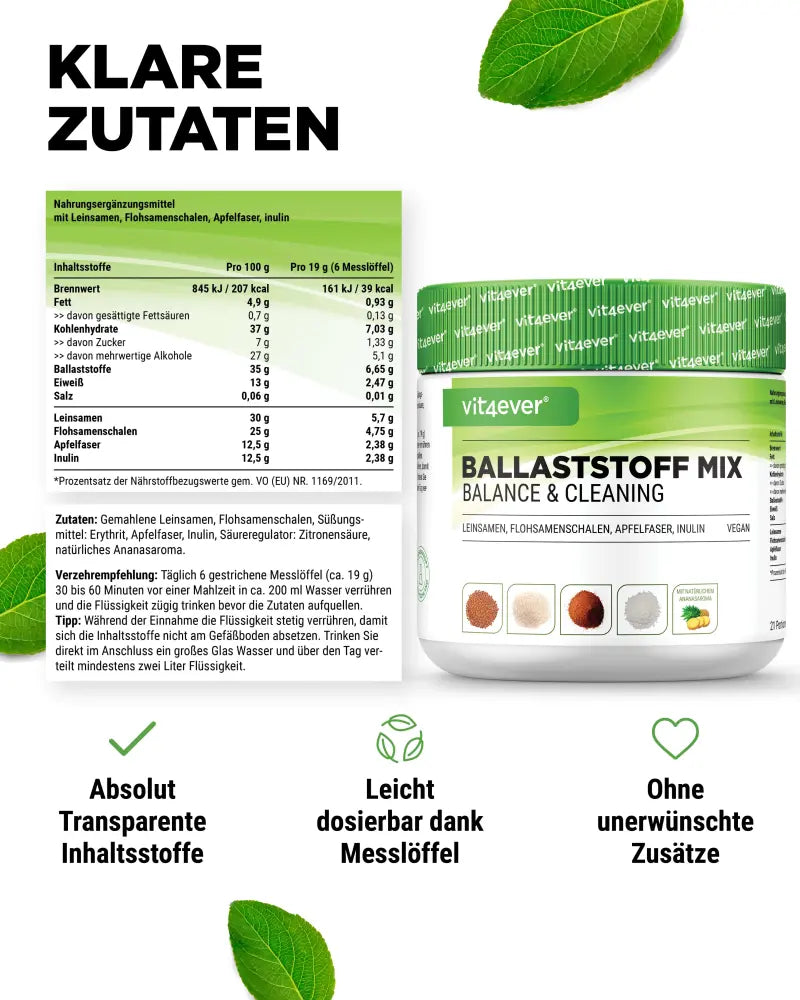 Ballaststoff Mix - 400 g Pulver