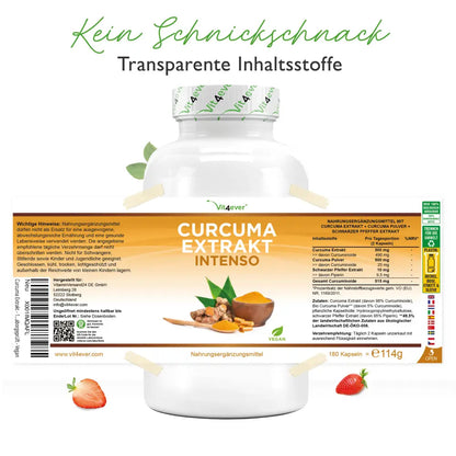 Curcuma Extrakt Intenso - 180 Kapseln