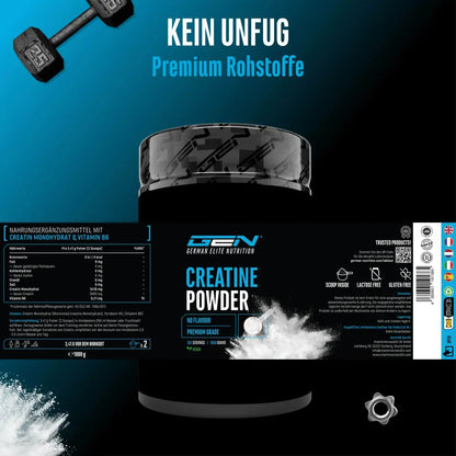 GEN Creatin Monohydrat Pulver, 1000g