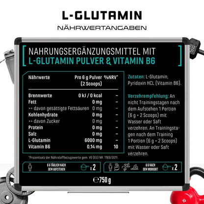 GEN L-Glutamin Pulver, 750 g