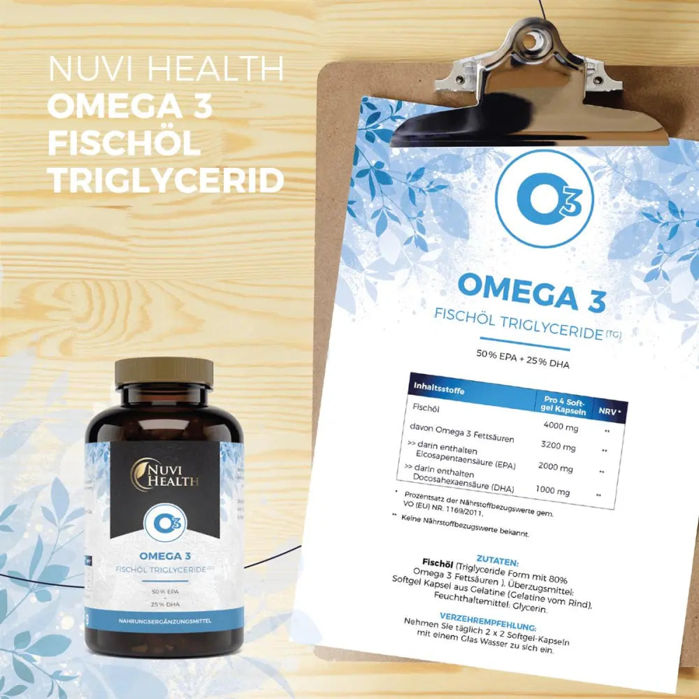 Omega 3 Fischöl Triglyceride Form - 240 Kapseln