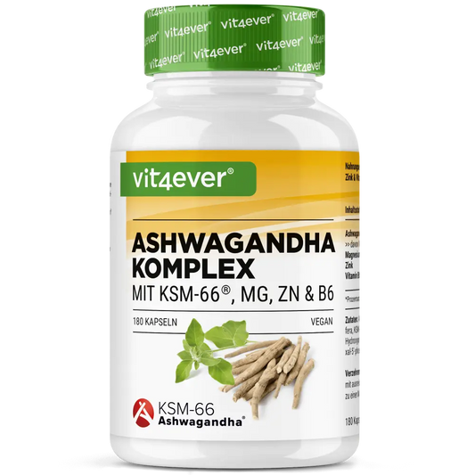 Ashwagandha KSM-66 Komplex - 180 Kapseln