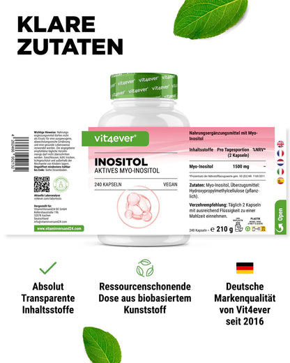 Myo Inositol - 750 mg (240 Kapseln)